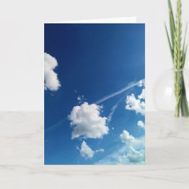 Cartão Nuvens, na luz