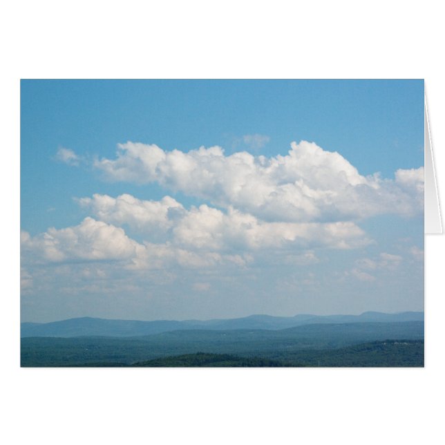 Cartão Nuvens Sobre Montanhas (Frente horizontal)