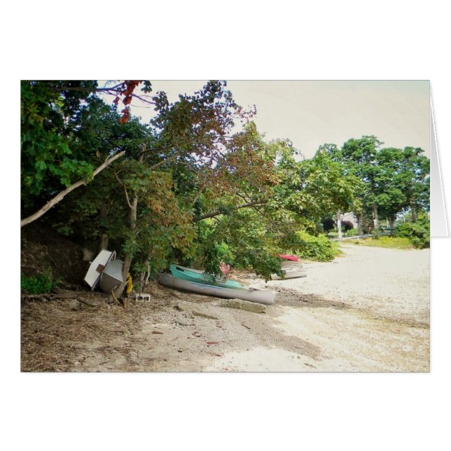 Cartão NY Boats Long Island (Frente horizontal)