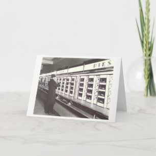 Cartão NYC Automat Photo by Berenice Abbott Card