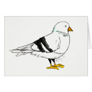 Cartão NYC Nova Iorque Pigeon Bird