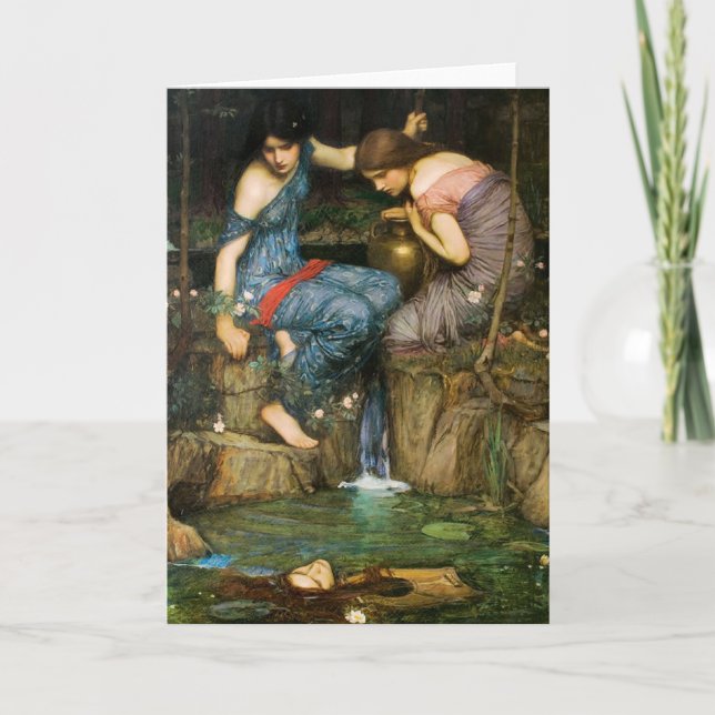 Cartão Nymphs Finding The Head of Orpheus Greeting Card (Frente)