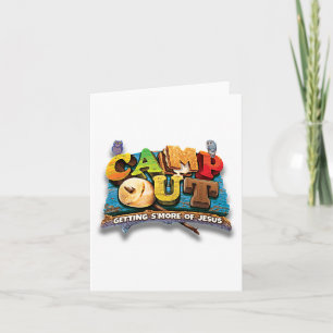 Cartão O Acampamento Está Mais Do Que Jesus. Um Legal Ver