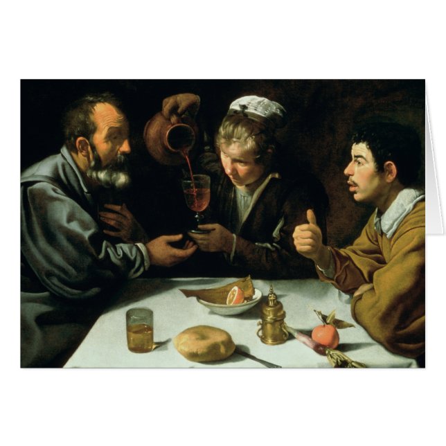 Cartão O almoço, 1620 (Frente Horizontal)
