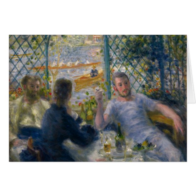 Cartão O almoço do Rower por Pierre-Auguste Renoir (Frente Horizontal)