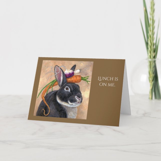 Cartão O almoço é por minha conta (Frente)