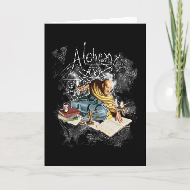 Cartão O Alquimista | Ciência e Magia (Frente)