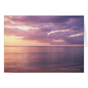 Cartão O alvorecer encontra a praia