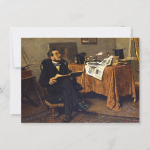 Cartão O Amante Culto da Arte (por Giovanni Boldini)