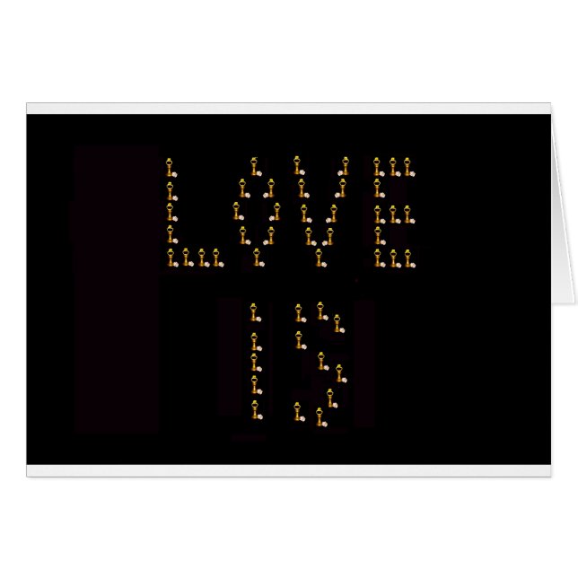 Cartão O Amor (Frente Horizontal)