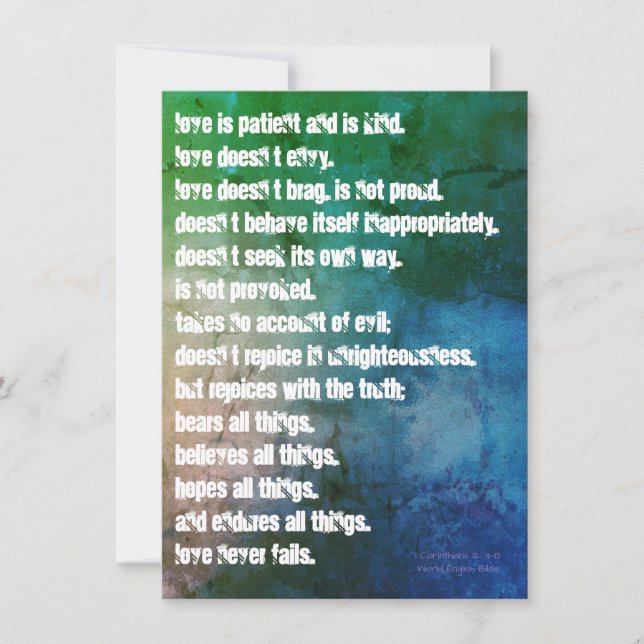 Cartão O Amor (Frente)