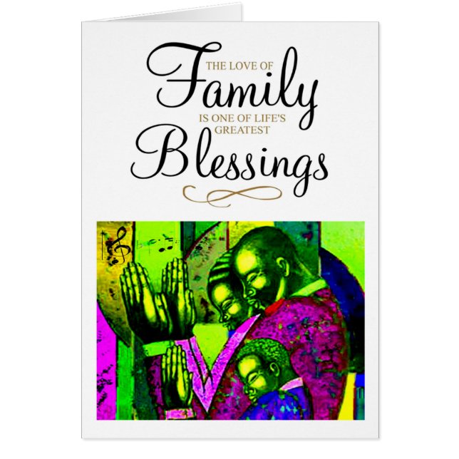 Cartão O Amor da Família (Frente)