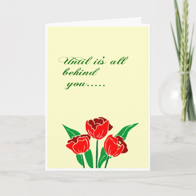 Cartão O amor de Jesus está atrás de você (Frente)