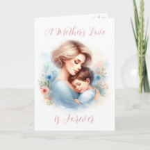 O amor de uma mãe em aquarela Dia das Mães