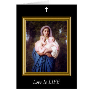 Cartão O Amor É A Vida