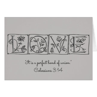 Cartão O amor é ligação perfeita de