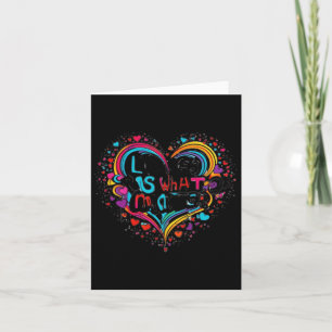 Cartão O Amor É O Que É - Design De Cotação Inspiracional