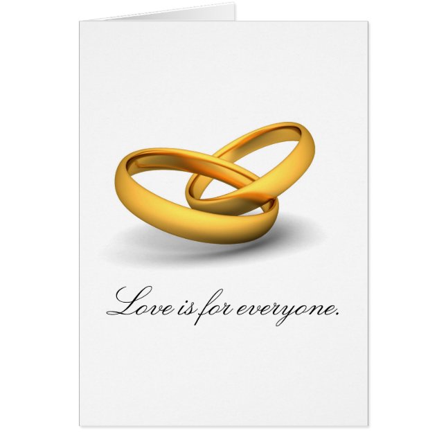 Cartão O amor é para todos (Frente)