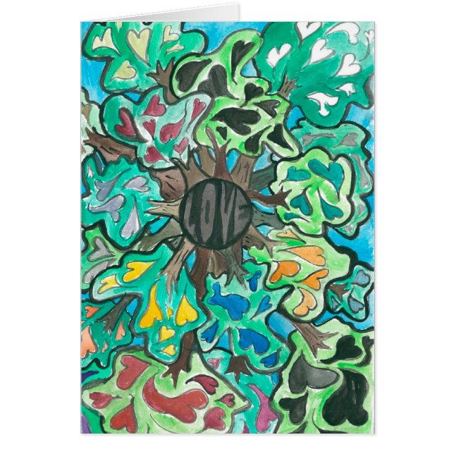 Cartão O amor é uma região selvagem (Frente)