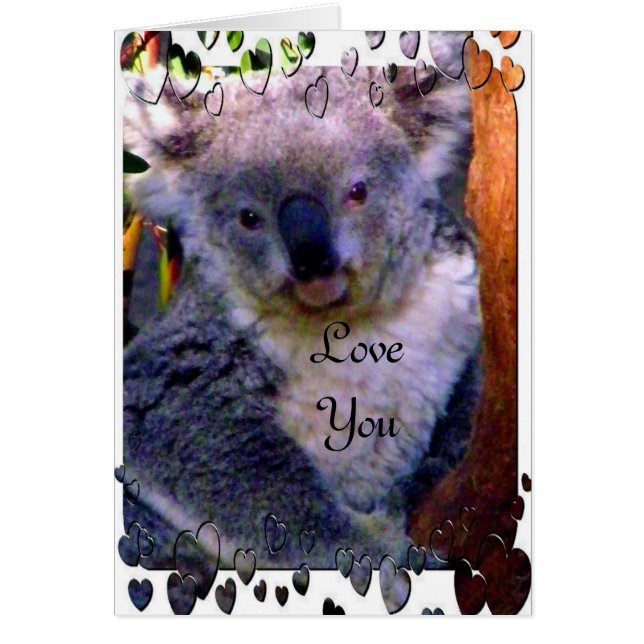 Cartão O amor é você. (Frente)