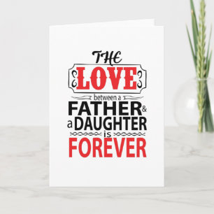 Cartão O amor entre um pai e uma filha