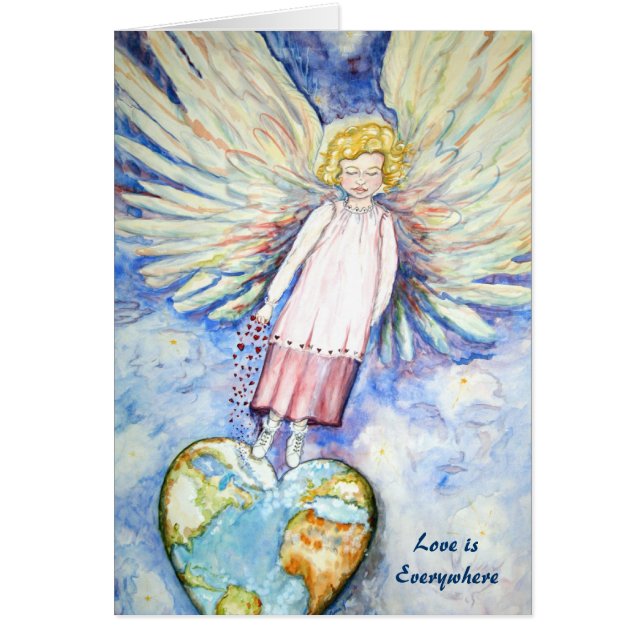 Cartão O amor está em toda parte (Frente)