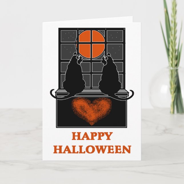 Cartão O amor está no ar (Frente)