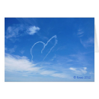 Cartão O amor está no ar