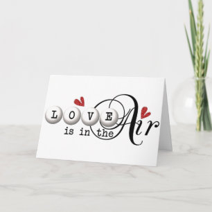CARTÃO **O AMOR ESTÁ NO AR** AMOR DE NATAL