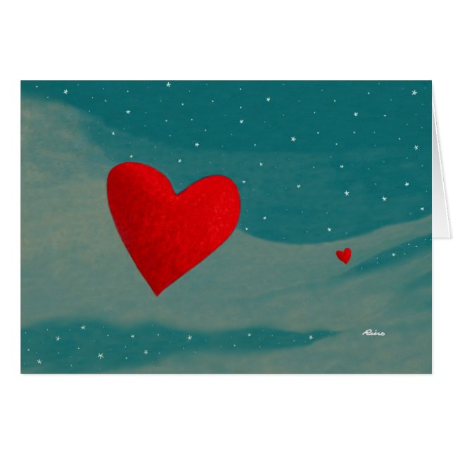 Cartão O amor está vindo sua maneira… Por Rino Li Causi (Frente Horizontal)