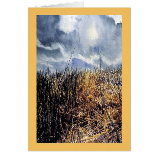 Cartão O amor gosta do verão, espera silenciosa (Frente)