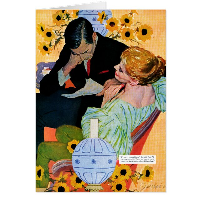 Cartão O amor morre lentamente (Frente)