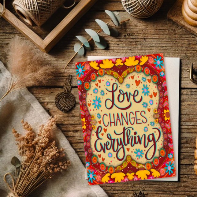 Cartão O Amor Muda Tudo Inspirividade Dia dos Namorados (Criador carregado)