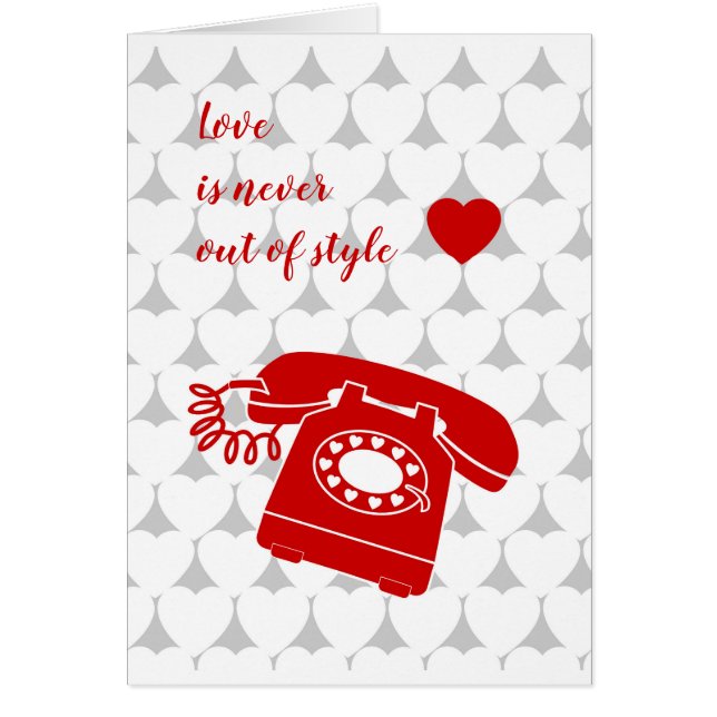 Cartão O amor nunca sai do estilo (Frente)