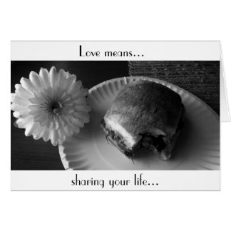 Cartão O amor significa…