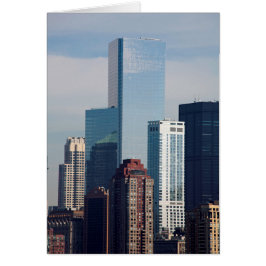 Cartão O amplo centro financeiro Manhattan Nova Iorque