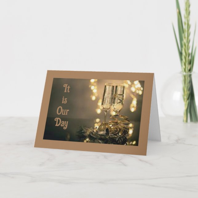 CARTÃO O ANIVERSÁRIO "MAIS FELIZ" NUNCA (PARA NÓS) (Frente)