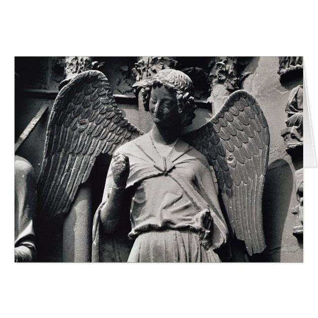 Cartão O Anjo com um Sorriso (Frente Horizontal)