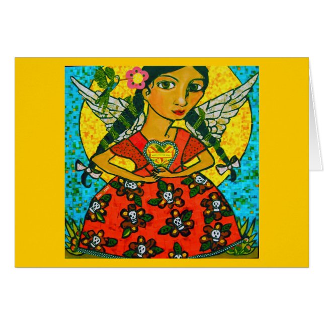 Cartão o anjo de lisa (Frente Horizontal)