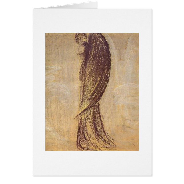 Cartão O anjo por M.K. Ciurlionis, 1904-5 (Frente)