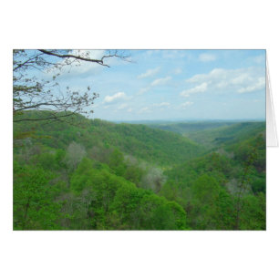 Cartão O Appalachian bonito negligencia