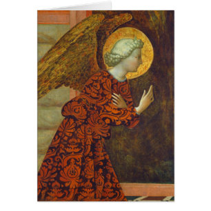 Cartão O arcanjo Gabriel, C. 1430 (tempera no painel)