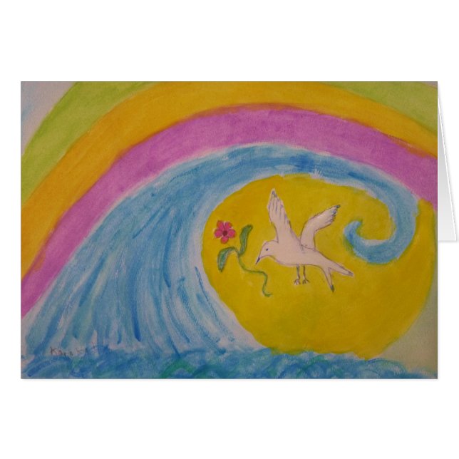 Cartão o arco-íris (Frente horizontal)