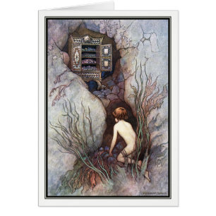 Cartão O armário dos pirulitos por Warwick Goble