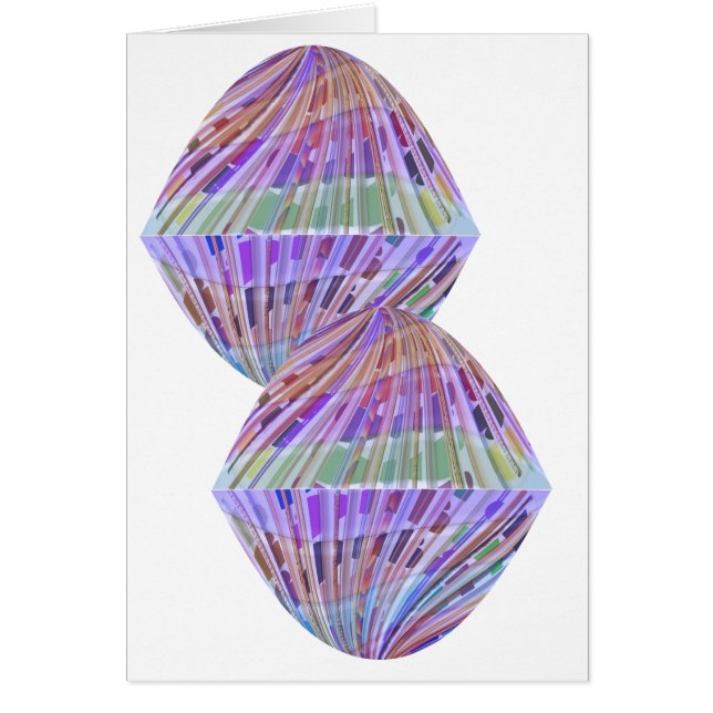 Cartão O artista criou a gema de cristal GRANDE (Frente)