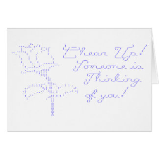 Cartão O ASCII aumentou - elogio acima