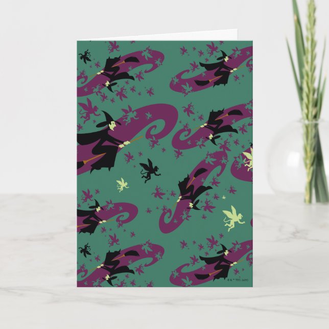 Cartão O Assistente De Oz™ | Padrão Wicked Witch™ (Frente)