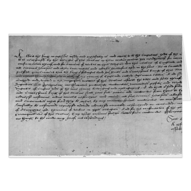 Cartão O Ato de Supremacia (Frente Horizontal)