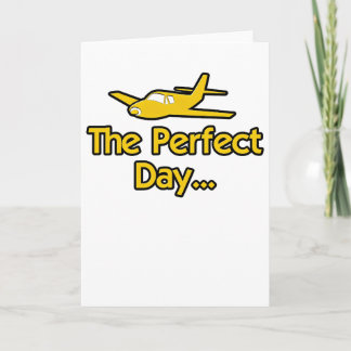 Cartão O Avião do Dia Perfeito