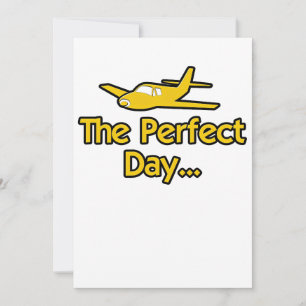 Cartão O Avião do Dia Perfeito